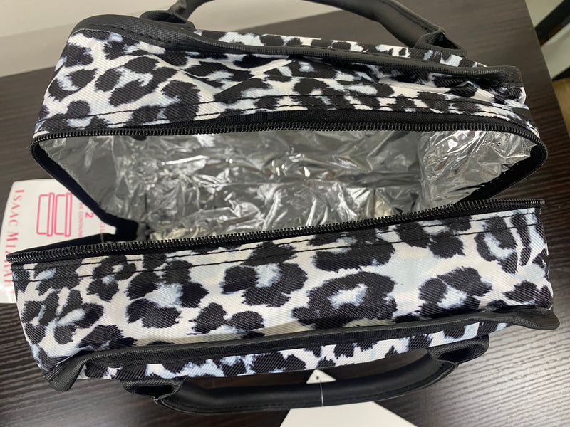 Boxy Lunch Tote - Snow Leopard