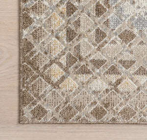 8’ x 10 Geometric Washable Rug
