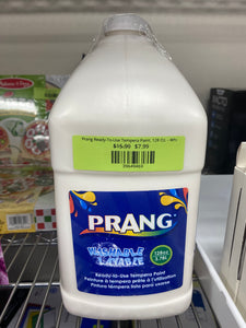 Prang Ready-To-Use Tempera Paint, 128 Oz. - White