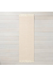 Load image into Gallery viewer, 2&#39;4&quot;&quot; x 7&#39; Textured Stripe Runner - Best Beige / Sour Cream - H &amp; H Magnolia
