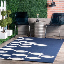 Load image into Gallery viewer, 8 x 10 Fish Indoor/Outdoor Rug
