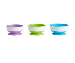 Munchkin 3pk Stay-Put Suction Bowls