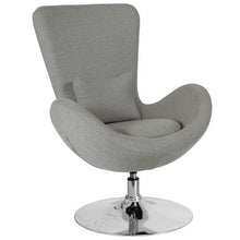 Load image into Gallery viewer, Flash Furniture Egg Series Side Reception Accent Swivel Chair with Bowed Seat
