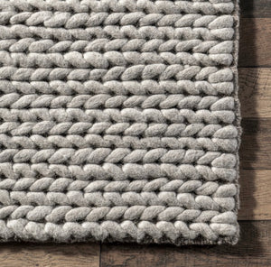 9’ x 12’ Penelope Braided Wool Area Rug