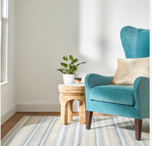 Load image into Gallery viewer, Poppy Handwoven Wool Rug Blue 8&#39;x10&#39;
