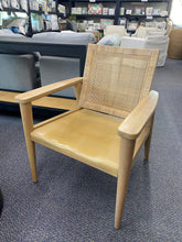 Load image into Gallery viewer, Wood with Cane Back Accent Chair - Natural - H &amp; H Magnolia read description
