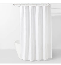 Load image into Gallery viewer, Matelasse Medallion Shower Curtain White
