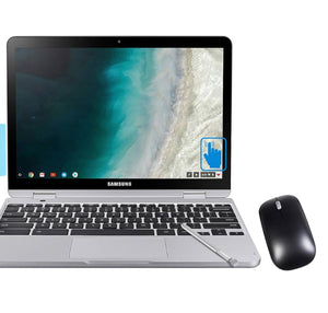 Samsung 12.2" Chromebook Plus with Pen & Mouse 64GB 8GB RAM Silver