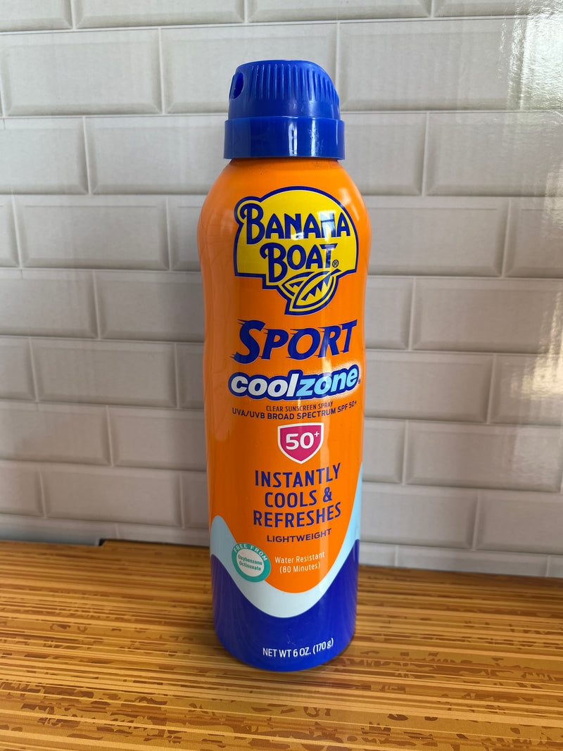 Banana Boat Sport Coolzone Clear Sunscreen Spray - SPF 50