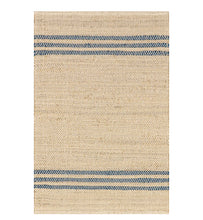 Load image into Gallery viewer, 3’ x 5’6” Striped Jute Flatweave Rug
