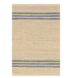 3’ x 5’6” Striped Jute Flatweave Rug