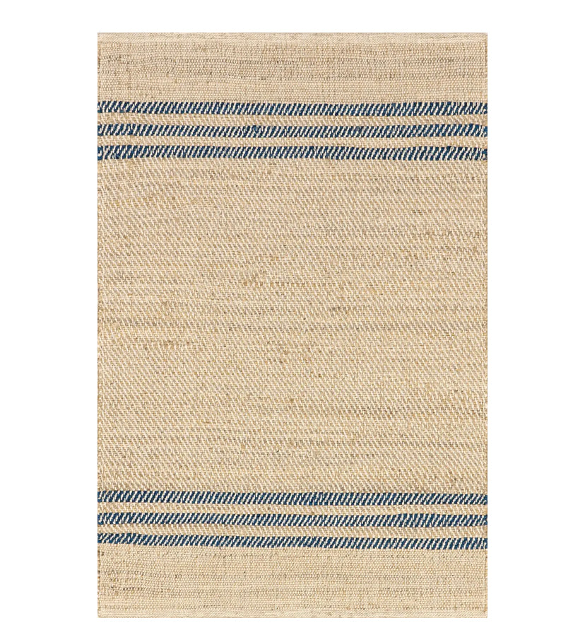 3’ x 5’6” Striped Jute Flatweave Rug