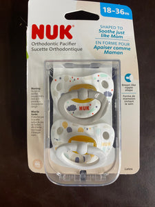 NUK Orthodontic Pacifier 2pk. Age 18-36 Months (Variety)