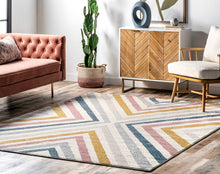 Load image into Gallery viewer, 6&#39; 7&quot;&quot; x 9&#39; Neveah Contemporary Chevron Area Rug

