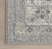 Load image into Gallery viewer, 13’ x 15’ Vintage Medallion Area Rug - Light Gray
