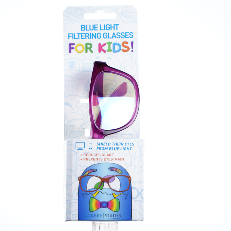 Blue Light Filtering Glasses For Kids - Purple