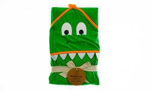 Green Dinosaur Hooded Towel 30"x30"