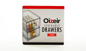 Oizeir Stackable Clear Drawers 2pk