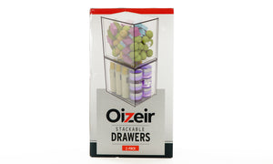 LARGE Oizeir Stackable Clear Drawers 2pk