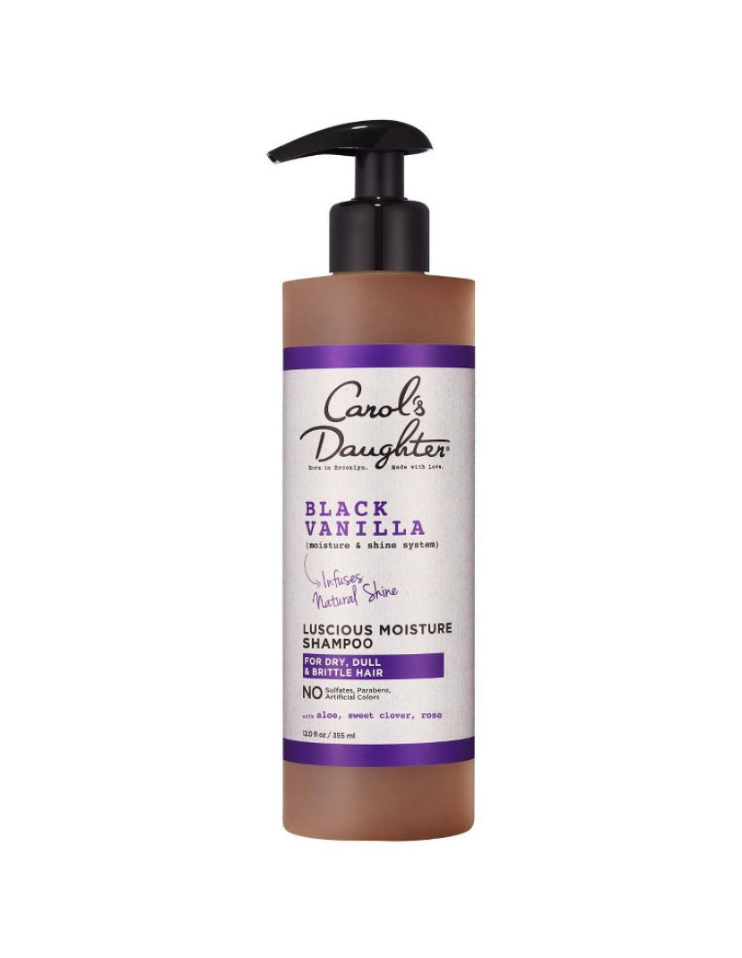 Carol's Daughter Black Vanilla Moisture & Shine Sulfate Free Shampoo for Dry Hair 12 floz