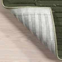 Load image into Gallery viewer, Kailani Geometric Machine Washable Area Rug Green 6' Round

