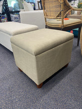 Load image into Gallery viewer, Fabric Storage Ottoman
