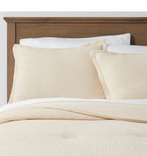 Load image into Gallery viewer, Full/Queen Washed Waffle Weave Comforter &amp; Sham Set Natural
