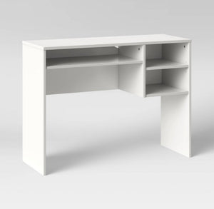 Student Writing Desk with Storage - White - NEW IN BOX