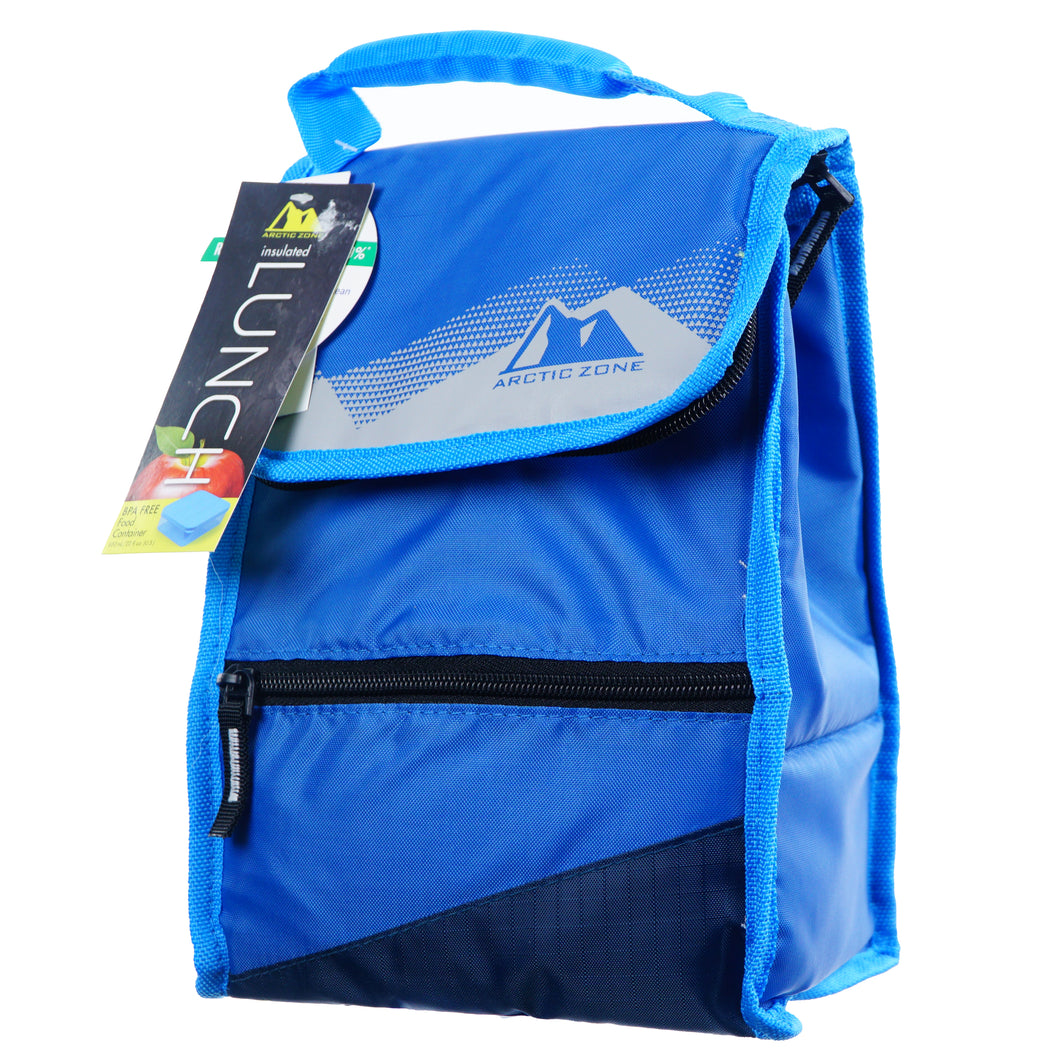 Side Loading Hi Top Lunch Bag - Blue