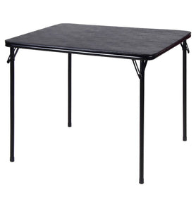 34" x 34" Folding Table - Black