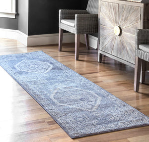 2' 8" x 8' Vintage Persian Distressed Isla Runner Rug