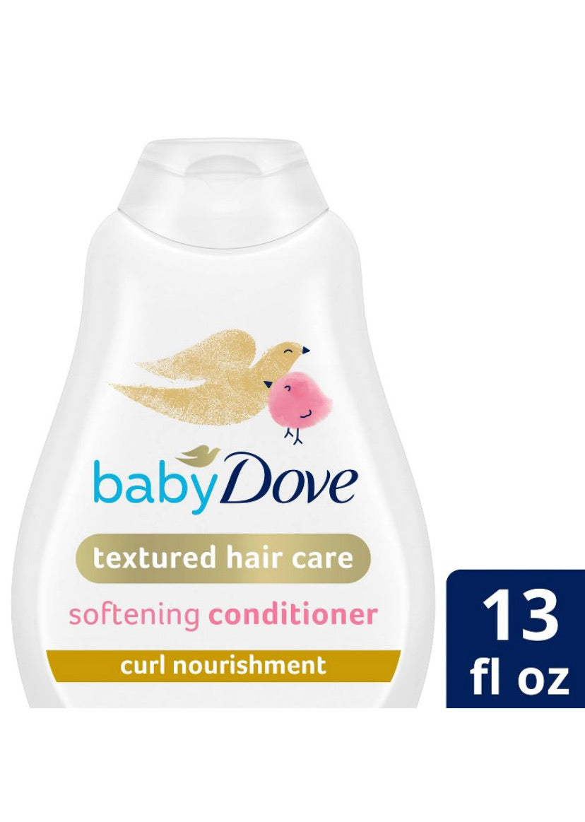 Baby Dove Curl Nourishment Textured Hair Care Softening Conditioner - 13 fl oz