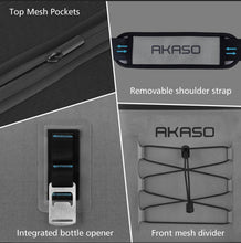 Load image into Gallery viewer, AKASO 12L Soft Cooler Bag for 24 Cans - Gray
