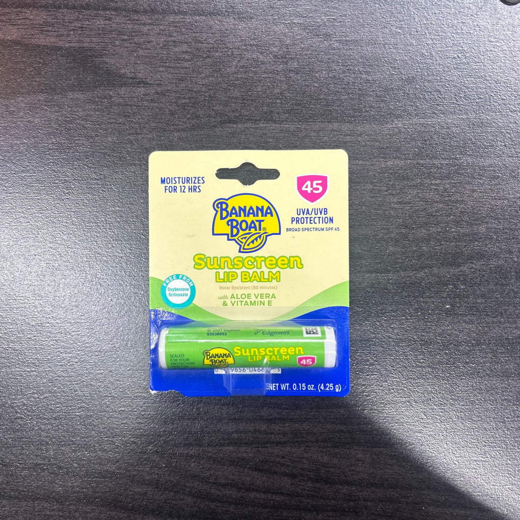 Banana Boat Aloe Vera Sunscreen Lip Balm - SPF 45