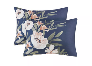 Leilani Floral Print Comforter Bedding Set Navy/Blush - Twin/TwinXL