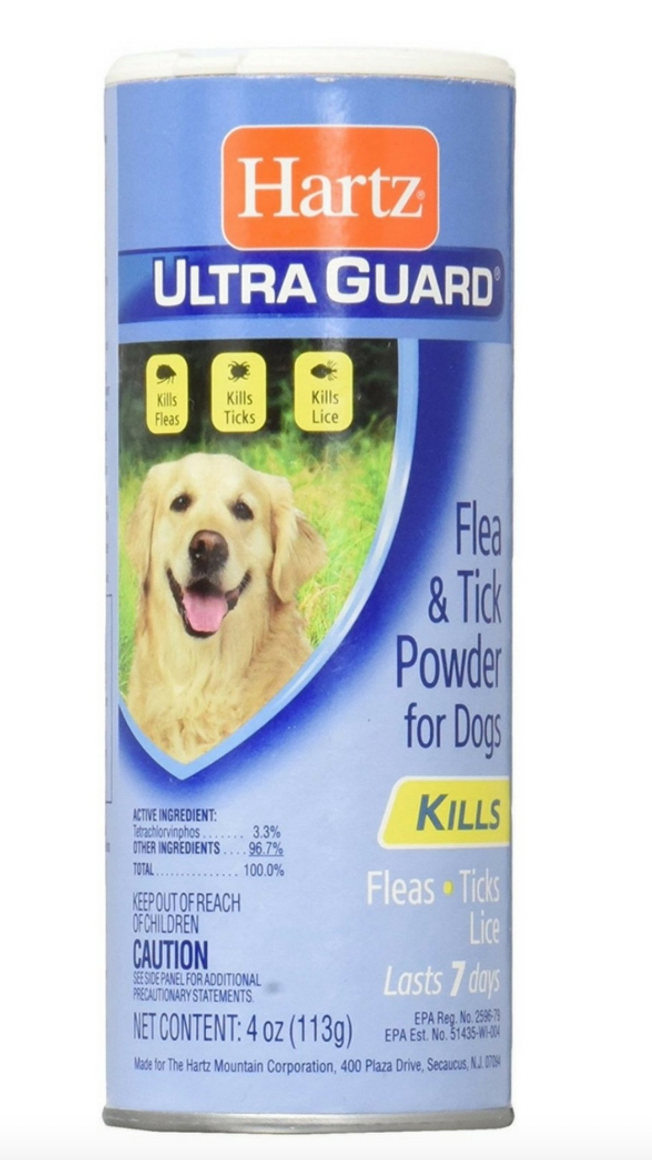 Hartz UltraGuard Flea & Tick Powder For Dogs 4 oz