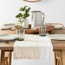 Load image into Gallery viewer, Ombre Table Runner - Dusty Pink Stripe 14 x 72&quot; - H &amp; H Magnolia
