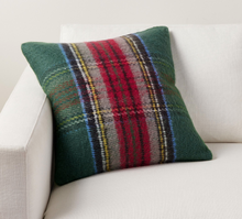Load image into Gallery viewer, Stewart Plaid Pillow - Green Multi Stripe
