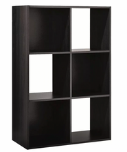 Load image into Gallery viewer, 11&quot; 6-Cube Organizer Shelf - Espresso

