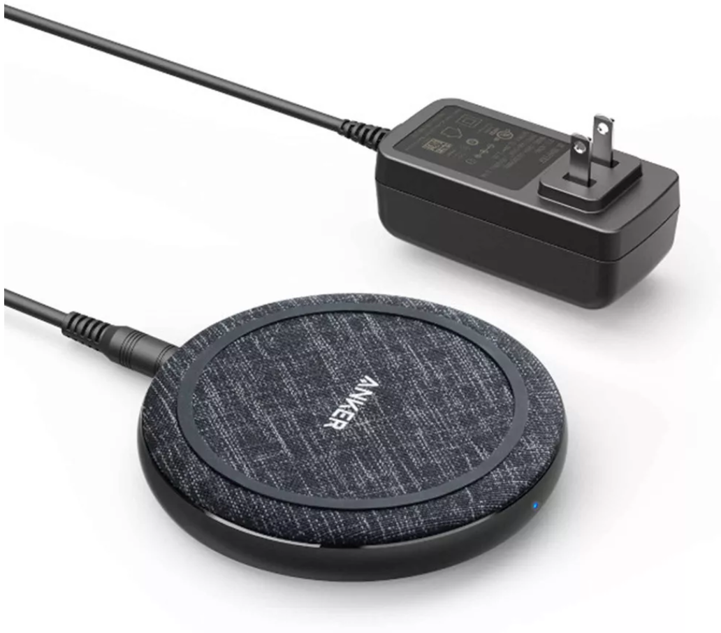 Anker PowerWave II 15W Qi Wireless Charging Pad (w/ Wall Charger) - Black