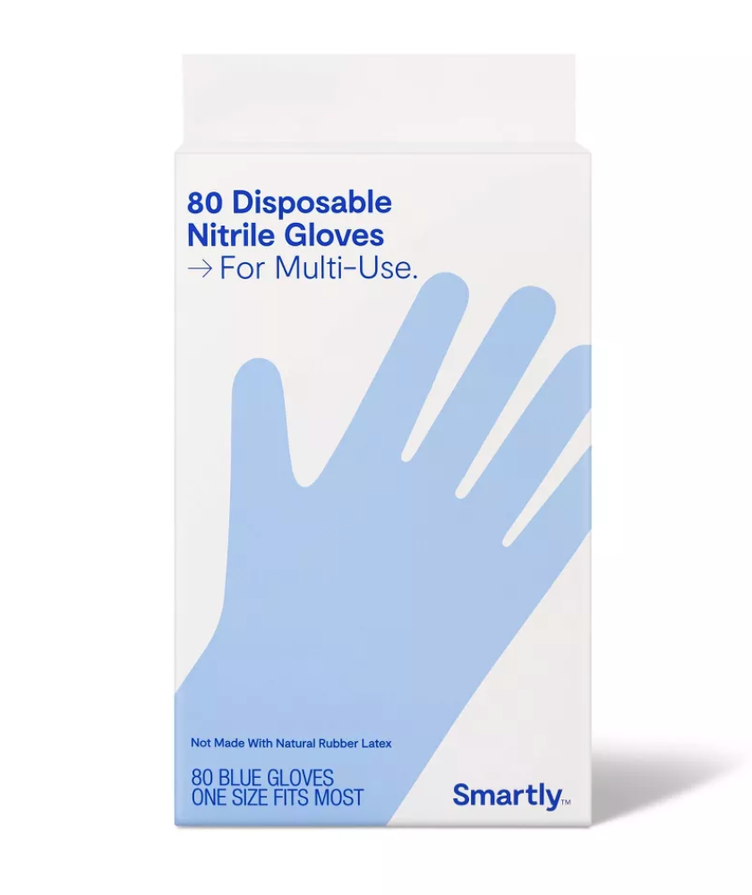 Disposable Multipurpose Nitrile Gloves - 80ct