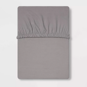 Twin 300 Thread Count Ultra Soft Fitted Sheet Gray