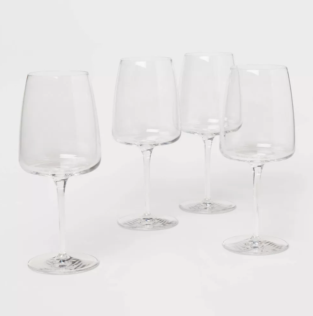4pk Simsbury Wine Glasses White