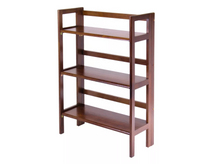 Load image into Gallery viewer, 38.54&quot; Terry Folding Bookcase - Walnut *see description*
