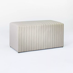 Lynwood Cube Bench - Wide Striped Cream