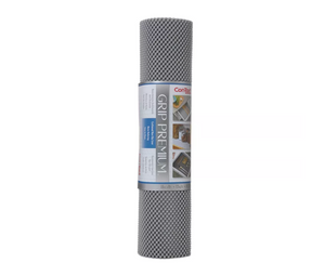Con-Tact Brand Grip Premium Non-Adhesive Shelf Liner- Thick Grip Alloy Gray (18''x 8')