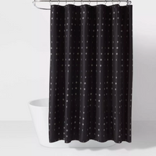 Load image into Gallery viewer, Moon Microfiber Shower Curtain Gray/Black
