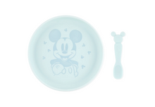 Load image into Gallery viewer, Silicone Plate + Spoon Set: Mickey Mouse
