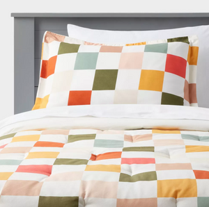 Kids' Comforter Set Checkered - Full/Queen