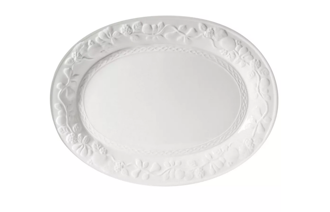 Gibson Home Fruitful 18.75 Inch Oval Platter